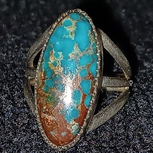 COPY - Fred Gurerro vintage sterling silver and turquoise ring